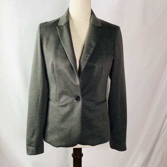 KENAR Blazer Size Small Jacket Suit Career Work Casual Gray Welt Pockets - Picture 1 of 14
